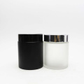 in stock 100ml 120ml 4oz candle hair wax cream matte black frosted green amber glass jar with lid GJ-22N